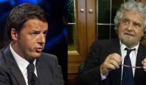 Matteo Renzi e Beppe Grillo