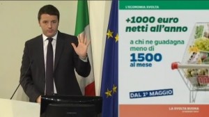80 euro di Renzi: come funziona il bonus Irpef reddito per reddito