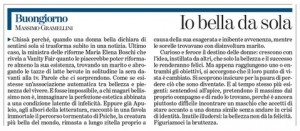Gramellini, Buongiorno sulla Stampa. Maria Elena Boschi, "Io bella da sola"