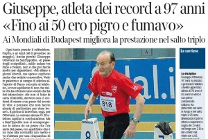 Giuseppe Ottaviani, atleta record a 97 anni: "Fino ai 50 ero pigro e fumavo"