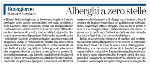 Massimo Gramellini, Buongiorno sulla Stampa: "Alberghi a zero stelle"