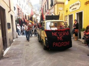 1 maggio. Anarchici a Carrara: solidarietà ai No Tav in carcere