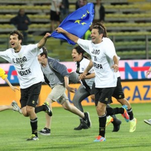La festa del Parma per la conquista dell'Europa League