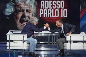 Bruno Vespa e Beppe Grillo (Lapresse)