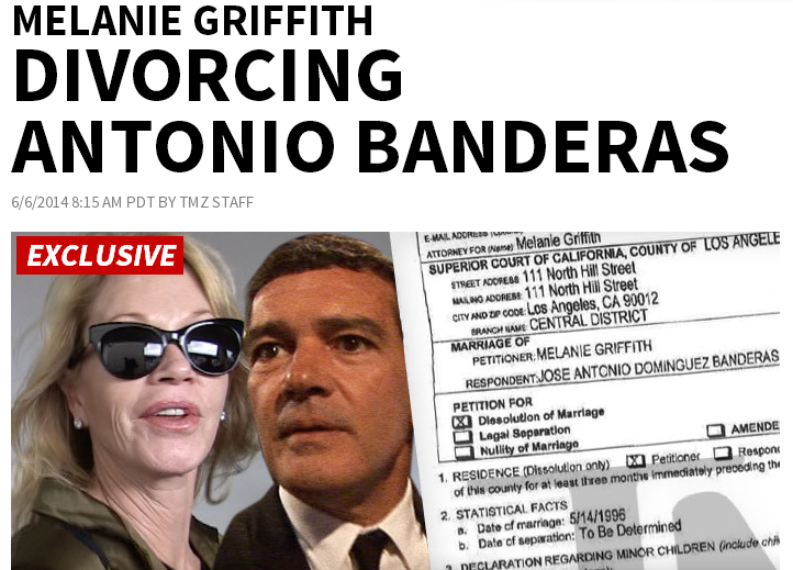 Melanie Griffith e Antonio Banderas divorziano (foto)