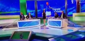 Ilaria D'Amico: "Chiellini si frigida e si idrata". Gaffe in diretta VIDEO