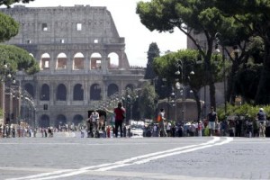 Roma, nuova pedonalizzazione ai Fori Imperiali