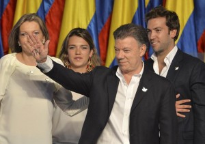 Colombia,  Juan Manuel Santos rieletto presidente