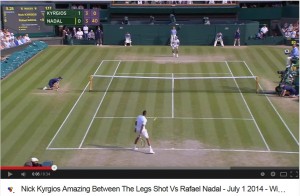 Nick Kyrgios: il colpo in mezzo alle gambe che sorprende Nadal e Wimbledon VIDEO