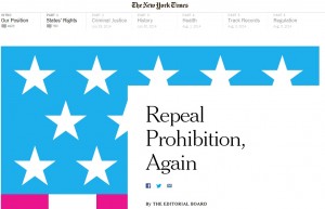 Marijuana, il New York Times: "Basta divieto. E' come il peggior proibizionismo"