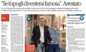 L’articolo di Repubblica con la foto di Furio Fusco (a destra nella foto)