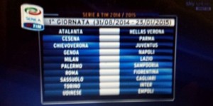 Atalanta-Verona il 31 agosto 2014 alle ore 18. Partita a rischio