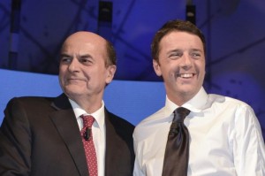 Pier Luigi Bersani e Matteo Renzi