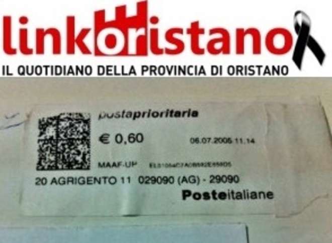 Lettera da Agrigento ad Oristano in 9 anni: ed era "posta prioritaria"