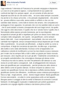 Alba Parietti difende Francesca: "Cristiano De André sei un violento"