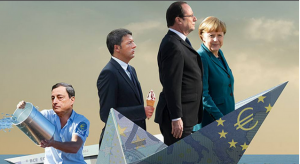 Merkel, Draghi, Renzi..."Pagare moneta, vedere cammello"