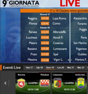 Catanzaro-Ischia: diretta streaming su Sportube.tv, ecco come vederla