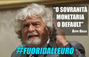 Blog Beppe Grillo: "Fuori dall'euro c'è salvezza, ma il tempo è scaduto"