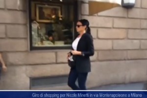 Nicole Minetti, prima in aula per il Ruby bis, poi in strada a fare shopping
