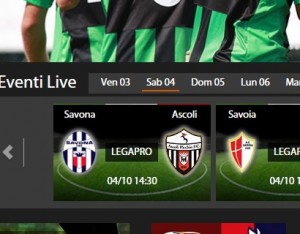 Savona-Ascoli, diretta streaming su Sportube.tv, ecco come vederla