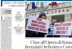Opera di Roma, 190 euro di diaria per la trasferta: l'ultima goccia