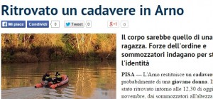 Pisa, cadavere nell'Arno: Roberta Ragusa, Martina Del Giacco o...?
