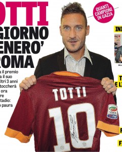 Francesco Totti: "Un giorno allenerò la Roma"