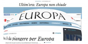 Europa salvato dal Pd: presentata proposta per rilevare quotidiano ex Margherita