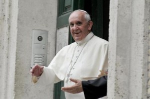 Papa Francesco (foto Lapresse)