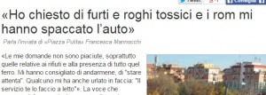 Francesca Mannocchi (Piazzapulita): "Domande scomode e rom mi hanno spaccato auto"