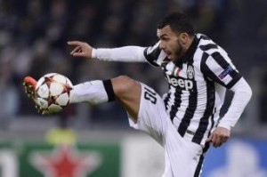 Carlos Tevez video gol in Cagliari-Juventus: rete dopo appena tre minuti