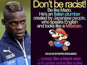 Mario Balotelli razzista? Si scusa per la vignetta e spera in una multa