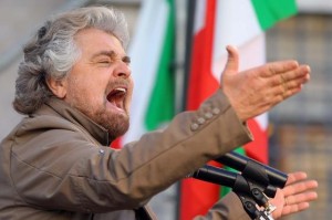 Beppe Grillo in Senato per il referendum No Euro