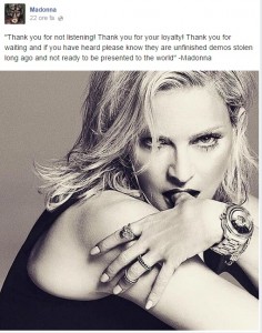Madonna, rubate e messe online canzoni inedite. "Stupro alla mia arte"