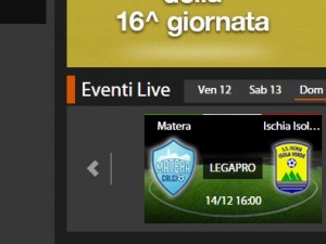 Matera-Ischia Isolaverde: diretta streaming su Sportube.tv, ecco come vederla