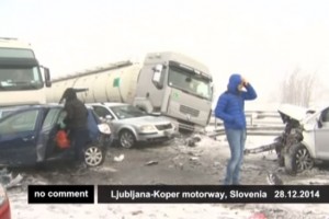Slovenia, maxi tamponamento: 50 mezzi coinvolti, 30 feriti, un morto 