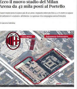 Milan, il nuovo stadio: 42mila posti, zona Portello, pronto nel 2020