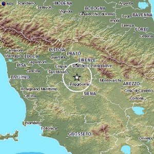 Terremoto Firenze-Chianti: nuove scosse all'alba, più forte magnitudo 3.5