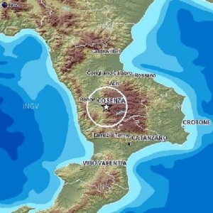 Terremoto vicino Cosenza: due scosse 4.4 e 3.3. Paura ma nessun danno