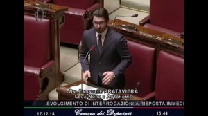 Emanuele Prataviera (Lega) parla in veneto alla Camera. Boldrini lo riprende