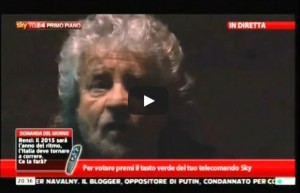 Beppe Grillo, contro-discorso flop