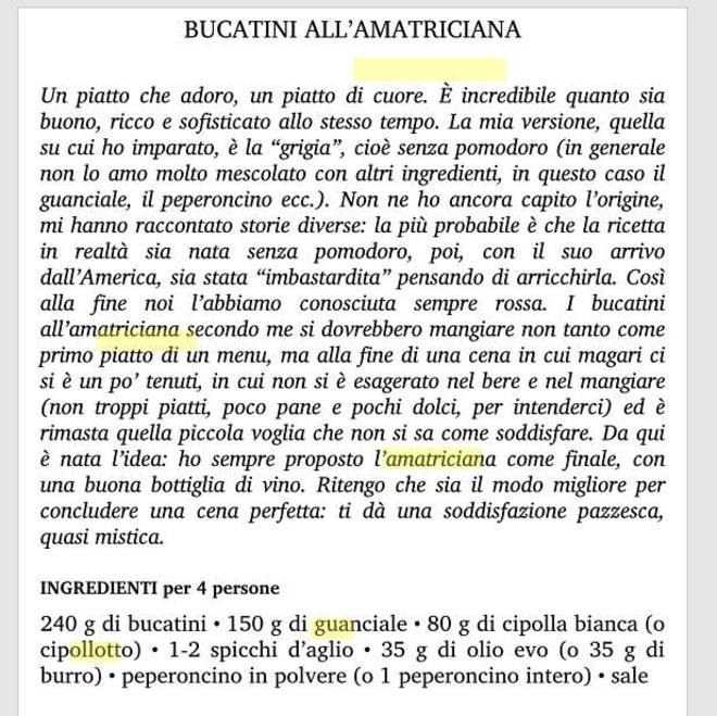 Amatriciana con aglio, Carlo Cracco non scherza: c'è anche ricetta nel suo libro