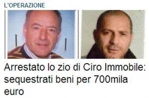 Ciro Immobile, arrestato lo zio per usura: sequestrati beni per 700mila euro