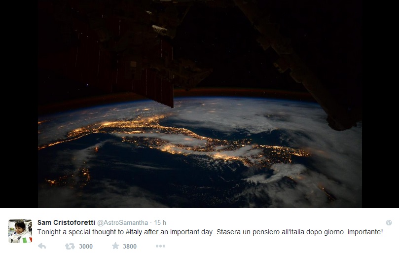 Mattarella:da astronauta Cristoforetti 'pensiero' per Italia