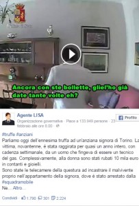 Torino, finto tecnico gas ruba 10mila euro a novantenne: su Fb il VIDEO polizia