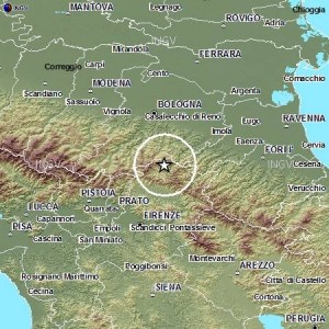 Terremoto tra Bologna e Firenze, magnitudo 3.9