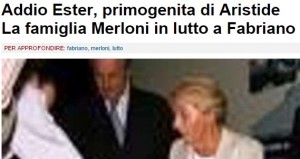 Ester Merloni morta a Fabriano: era primogenita del fondatore del gruppo