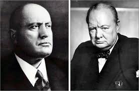 Benito Mussolini e Winston Churchill