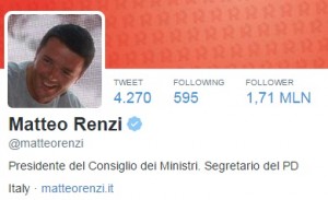 Matteo Renzi sempre più social. Ma a gennaio critiche per Berlusconi e Nazareno