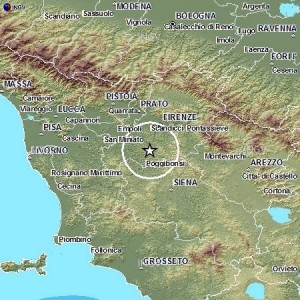 Terremoto Chianti, 5 scosse in 10 minuti: più forte del 3.7 avvertita a Firenze